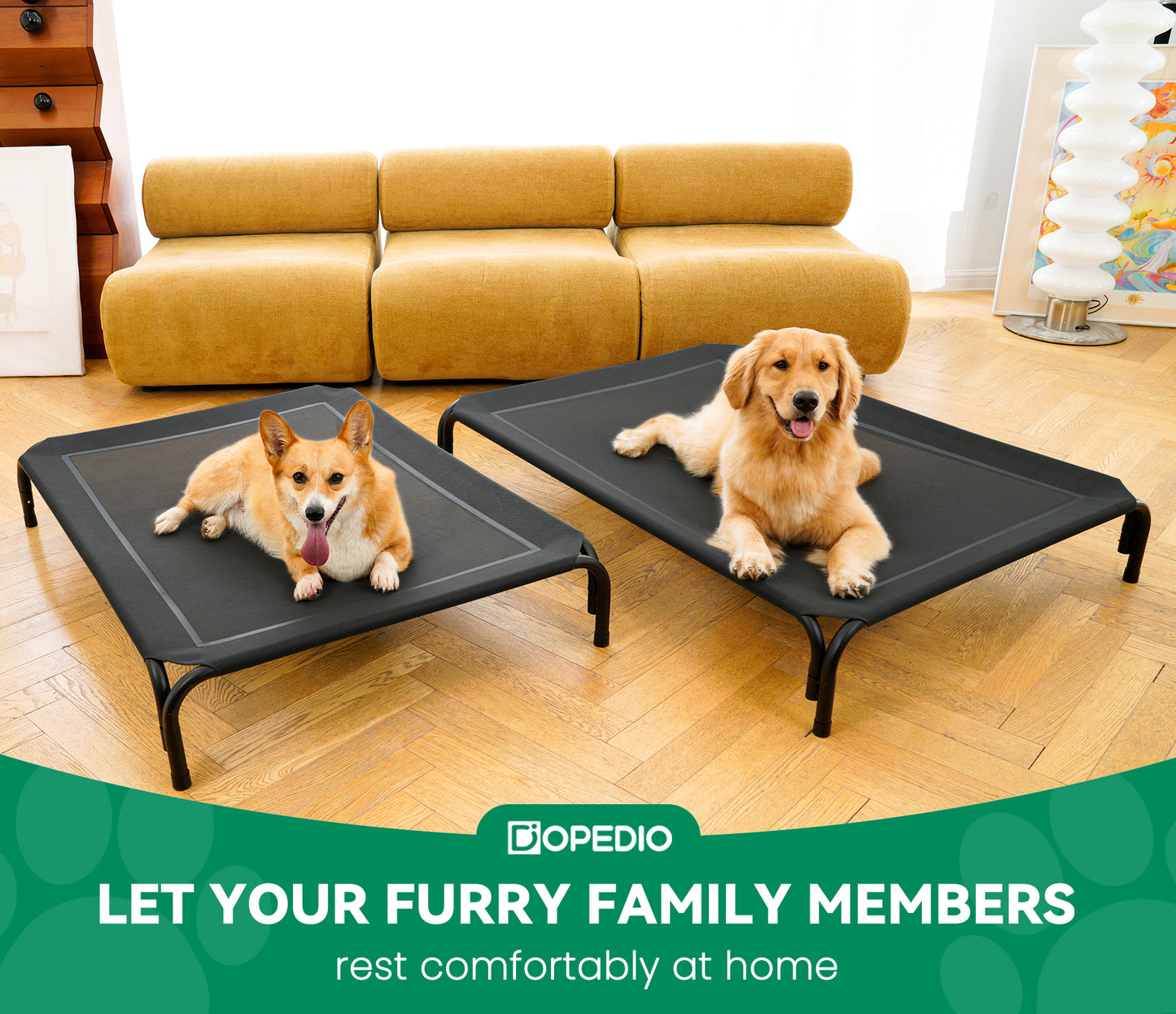 Portable Elevated Dog Bed